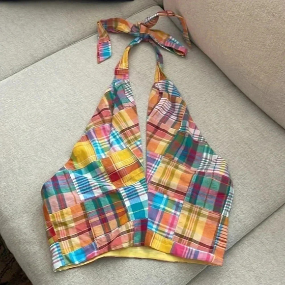 STAUD Multicolor Plaid Crop Top - Picture 4 of 8